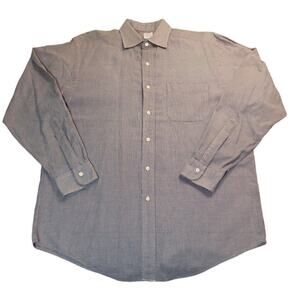 VTG Brooks Brothers Makers Shirt Men’s 16-4 Black Checkered USA Made L EUC